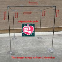 Dekoracja imprezy Wedding Square Canopy/Chuppah/Arbor Drape Stand Favors Favors Rure Sparty partyparty