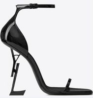 Con scatola marca sexy scarpa donna estate fibbia cinturino rivetto sandali scarpe da tacco alto tacco quadrato in pelle di moda singola tacco alto 10 cm 8 cm