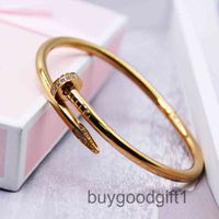 Brace KDY Bracelets 2022 Nail Titanium Steel Gold Bracelet Ins Star Xiao Zhan Mignon pour Mal