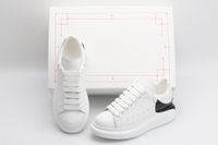 Couple models white shoes designer luxury top version mc sneakers sale inverted black tail Italian imported silk cowhide leisure can be customized