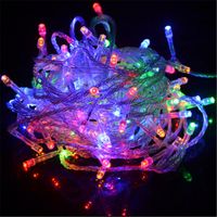Strings String Fairy Lights 10M 20M 30M 50M LED Strip Pink Purple With EU 220V Plug For Christmas Tree Light Blue ControllerLED