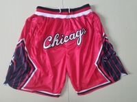 2022 Team BaseketCall Shorts City Red Running Sports Vestiti con tasche con cerniera Tasche Dimensioni S-XXL Mix Corrisponde all'ordine di alta qualità