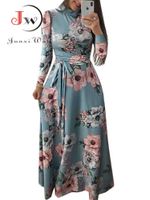 Women Summer Long Dress Casual Sleeve Boho Floral Print Maxi...