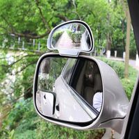Car Mirror Blind Spot glass Side Wide Angle Auto Rear View Adjustabe for parking universal slivery black white option220U
