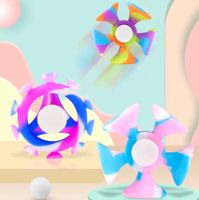 2022 Новый красочный сенсорный скрип -пузырьковая доска игрушек простые Dimple Fidget Plign Play Game Antist Stress Sucker Fidget Spinner Детская декомпрессия игрушка