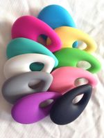 Colliers de pendentif 5pcs / lot Water Drop Doying Collier Jewelry - Organic BPA Free Silicone Teether Toys for Entreving Momspendant