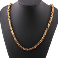Chains Stainless Steel Necklace Gold And Silver Color Men ...