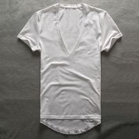 Zecmos profundo V cuello camiseta Hombres Vanos V Camisetas para compresión de moda Camas Top de Padres Masculinos Regalos 220712
