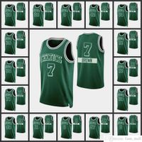 Screen Print 75th Boston''Celtics''Men Basketball Jerseys Jayson Tatum Jaylen Brown Tacko Fall Brodric Thomas Marcus Smart City Green Edition Custom Jersey