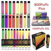800 Puffs plus 1600Puffs XXL Einweg-Vape-Pod E-Zigarette-Vapordevice 550 1000 mAh-Batterie-Kit Vorgefüllte Cartuge Ecigs