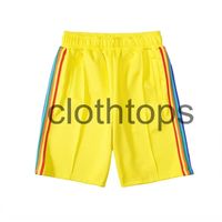 2021 Casual Beach Shorts mens womens designer short pants clothes letter printing rainbow strip webbing casual five-point FS001cp clothing