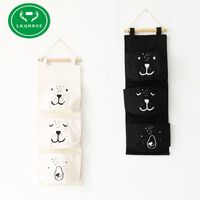Storage Bags Wall Hanging Organizer Linen Closet Children Room Pouch For Toys Books Cosmetic Sundries BagStorage