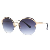 Männer Frauen Mode Sonnenbrille Legierung Halbrahmen UV400 Objektiv Sonnenbrille Outdoor -Reise Trend Brille UK