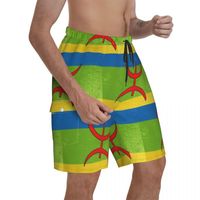 Herrshorts Amazigh Flag - Berber Promo Man Pocket Beach Pants Breattable Dry Premium