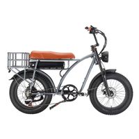 SMLRO E5 Elektrikli Bisiklet 1000W 48V Motor Yağ Lastik 20 İnç Varış Ön Çatal Electri Bisiklet Harley Motosiklet 60 Mild Arka Raf MTB EBIK