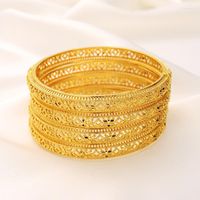Pulseira dubai pulseira de ouro bracelete de casamento famosa famosa marca de charme e etíope de dedo havaiano jóias de noivas Melv22