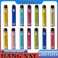 Bang XXL 2000 Puffs Gerät Einweg elektronische Zigaretten Vape Stift 800mAh Batterie 2% 5% 6% 20 mg 50 mg 60 mg Pods vorgefüllte Dampf -Kit -Lieferung bezahlt