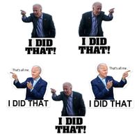 Party -Dekoration 100pcs Joe Biden lustige Aufkleber - Ich habe das Autoaufkleber -Aufkleber -Wasserdichtungsaufkleber DIY Reflective Decals Poster gemacht