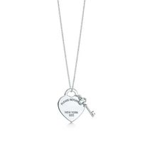 Please Return to New York Heart Key Pendant Necklace Original 925 Silver Love Necklaces Charm Women DIY Charm Jewelry Gift Clavicl209Q