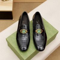14 estilo G Brand Men's Luxurious Shoes Slip On Spliting Leather Toe Men Toe Diseñador Diseñador Comercial de lujo Oxfords Oxfords Formal para masculino tamaño 6-11