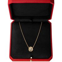 trinity series love luxury ladies diamonds Pendant necklaces brand designer Top quality vintage 18k brass gilded classic style Jew289H