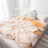 Sommer Cool Quilt Quilt gewaschene Baumwollklimaanlagen Handtuchdecke Großhandel Kernkern Kinder-Doppelmaschinenwaschable Textil L220711