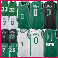 Jayson Tatum Basketball Jersey 33 Jaylen Brown Mens Shirts 7 0 Marcus Smart Vintage Jerseys 36