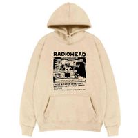 Fashion Radiohead Band North America Tour Tour Men Men Women Whotshirts Негабаритная одежда Harajuku Свитер Гранж мальчики девушки Tops L220726