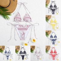 Set di bikini Set a due pezzi Designer femminili da bagno marchi Bikinis Woman abbigliamento abiti da bagno estivo sexy bendaggi Y7PG#