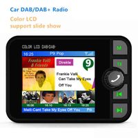 Receptor de rádio da tela de exibição colorida no carro estéreo de carro transmissão de sinal digital Dab   Bluetooth-compatível MP3 player H220422