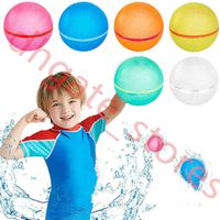 2022 wiederverwendbare Wasserbombenballons nachfüllen Magnetische Silikonball Sommer -Wasserkampfspiele Splash -Balls Beach Pool Bad Schwimmpool Spielzeug Erwachsener Kinder Party Spiel H71UBU1