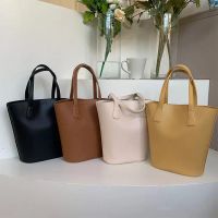 HBP Red Designer 2022 Korean version handbag fashion simple solid color large capacity tote mother bucket bag