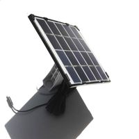 Buheshui 10W 5 V Ładowarka panelowa słoneczna z 5 -metrowym kablem do zabezpieczenia na zewnątrz akumulatora zasilane 2756