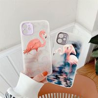 Flamingo Love shape cases For iPhone 13 12 11Pro X XS Max XR Painted Dream Catcher ForiPhone 7 8 Luxury Pattern TPU Soft Cell Phon257H