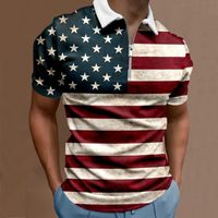 Men's Polos Black Shirt Long Sleeve T Male Summer Casual Print Zipper Turn Down Collar Blouse Short Tops Muscle Shirts For MenMen's