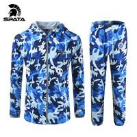 Jaquetas de caça homens pescando roupas de camuflagem de manga comprida calça calças secas secas respiráveis ​​Proteção UV Towhunting