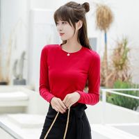 Blusa blanca de seda para mujer, con cuello redondo Camisa lisa, Mangas de  mariposa de tres cuartos, diseño Simple, tallas grandes, 100%|Blusas y  camisas| - AliExpress