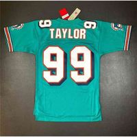 Uf Chen37 rare Football Jersey Men Youth women Vintage Jason Taylor Mitchell Ness 2006 Size S-5XL custom any name or number