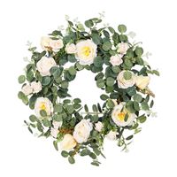 Dekorative Blumen Kränze 40 cm Vordertürkranz 16 -Zoll -Wandbügel Girlande Zweigs PROGROGROPSDECORATIVE