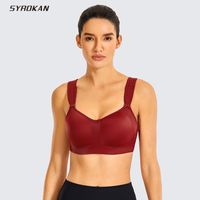SYROKAN Women&#039;s High Impact Full Support Underwire Padded Contour Plus Size Sports Bra 220510