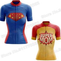 2021 Super Mom Cycling Jersey Define mulheres de ciclismo de ciclismo camisas de bicicleta de corrida de corrida Madies Bicycle Tops MTB ROPA Ciclismo Maillot