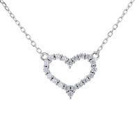 IXXP Sterling Silver s925t family heart-shaped small Necklace electroplated 18K quality t family same star jewelry