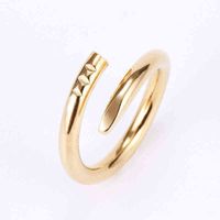 2022 Love rings womens Jewelry titanium steel single nail ri...