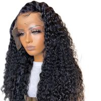 26Inch 180%Density Natural Black Soft Kinky Curly Lace Front Wig For Black Women With Baby Hair Natural Hairline Daily WIgs Comfort