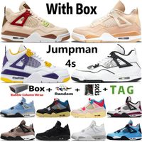 2022 Top Quality With Box Jumpman 4 OG 4s Mens Basketball Shoes Shimmer University Blue Guava Ice Noir Diy Sail Neon Cool Grey Men Sport