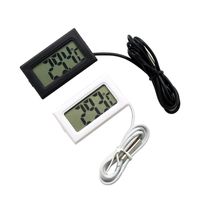 Term￳metro LCD Digital Instrumentos de temperatura de temperatura Herramienta de diagn￳stico clima Regulador t￩rmico Term￳metro Digital -50- 110 ﾰ C
