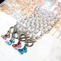 Bağlantı, zincir taklidi pearl renkli kelebek bilezik Koreli kız kız arkadaşı sevgililer hediyeleri sevimli moda 6c8697