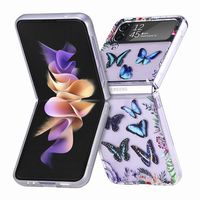 Factory Direct Vender Destrunas para teléfonos para Samsung Galaxy Z Flip3 Flip4 Case PC Butterfly Case Opp Paquines