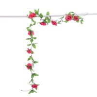 Fleurs décoratives couronnes fausse rose guirlande vigne fleur artificielle décor art artisanal pour la fête et jardin à la maison el