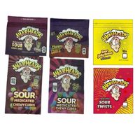 Medicated WarHeads packaging bags 400mg 600mg Sour Chewy Cub...